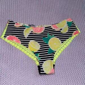 Summer Lemon grapefruit print cheekster PINK Victoria’s Secret pantie